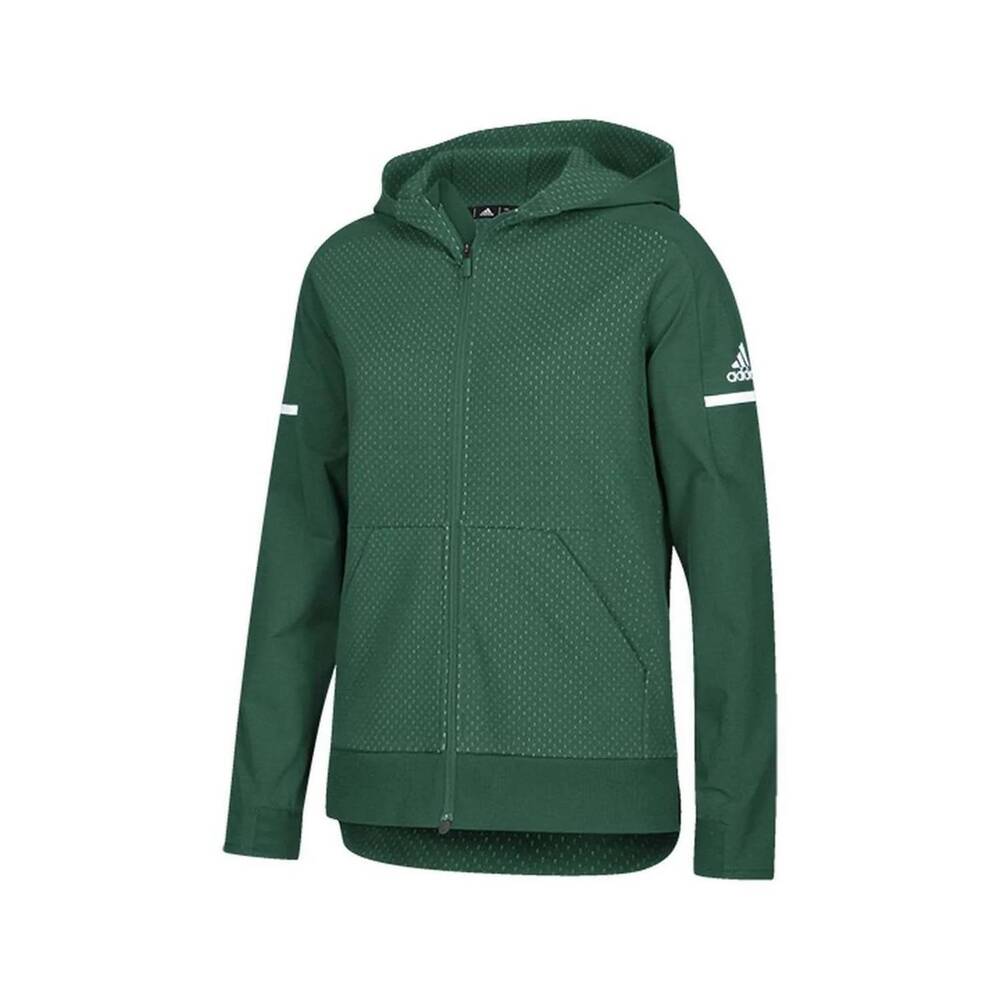 NEW ADIDAS women's squad bomber jacket in dark green